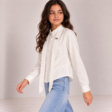 Women Embellished Tie-Front Blouse