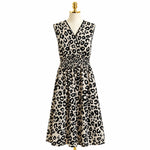 Load image into Gallery viewer, Leopard Print Sleeveless Midi Dress