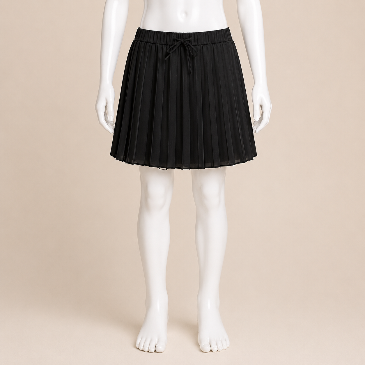 Women Satin Pleated Skirt