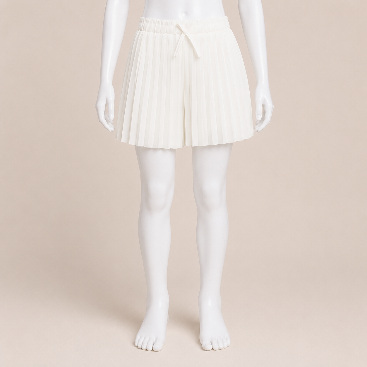 Women Satin Pleated Skirt