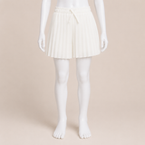 Women Satin Pleated Skirt