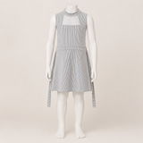 Women Striped Mesh Panel Dress