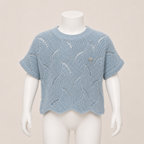 Kids Short Sleeve Knit Top