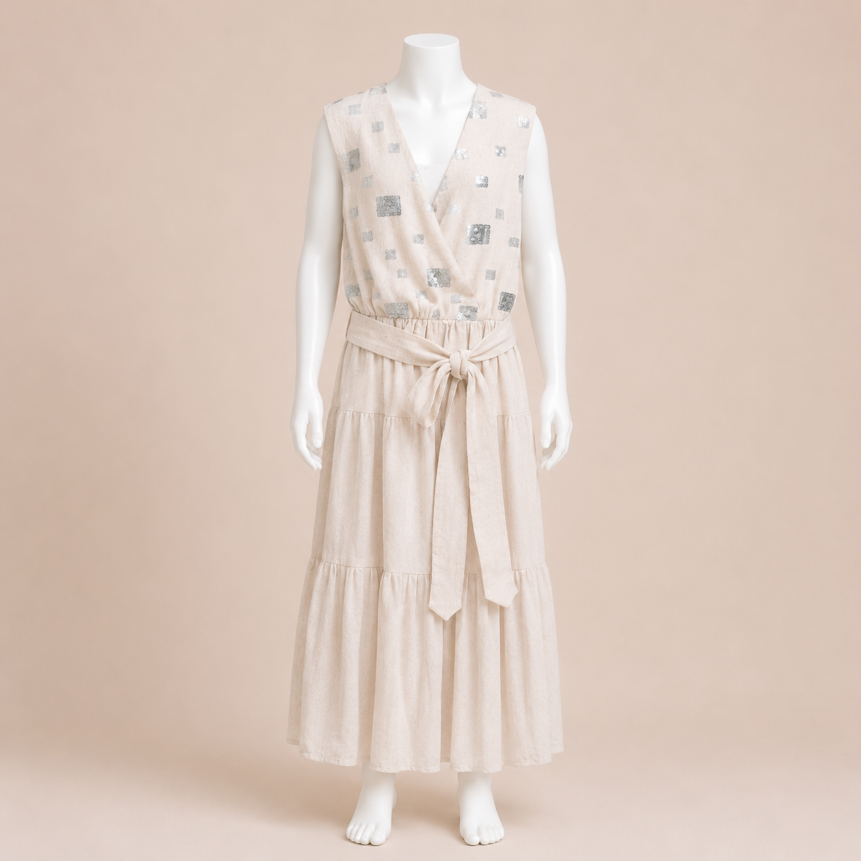 Kids Dress with Shimmer Bodice Detail