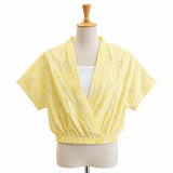 Girls Wrap Eyelet Top with Camisole Set