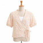 Load image into Gallery viewer, Girls Floral Wrap Blouse with Inner Top