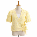 Load image into Gallery viewer, Girls Floral Wrap Blouse with Inner Top