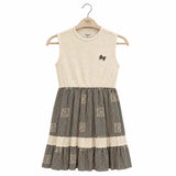 Tiered Stripe Sleeveless Dress