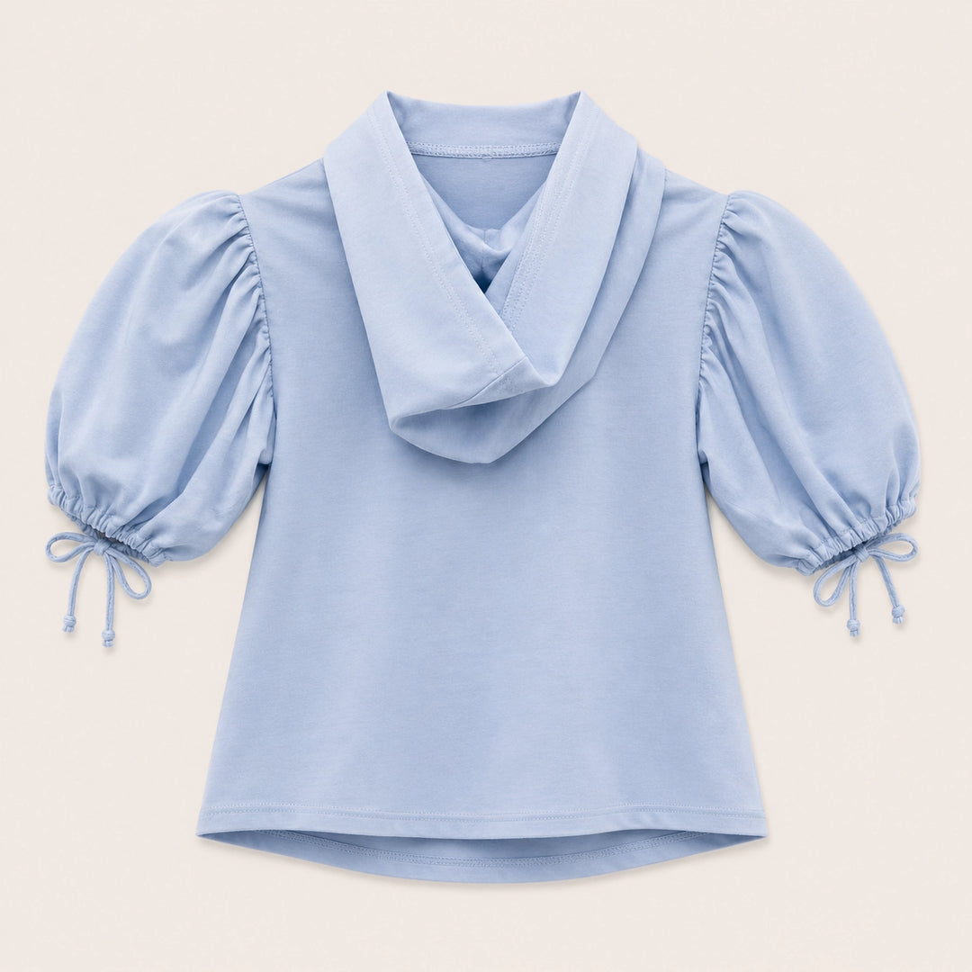 Girls Love Embroidered Hoodie Top