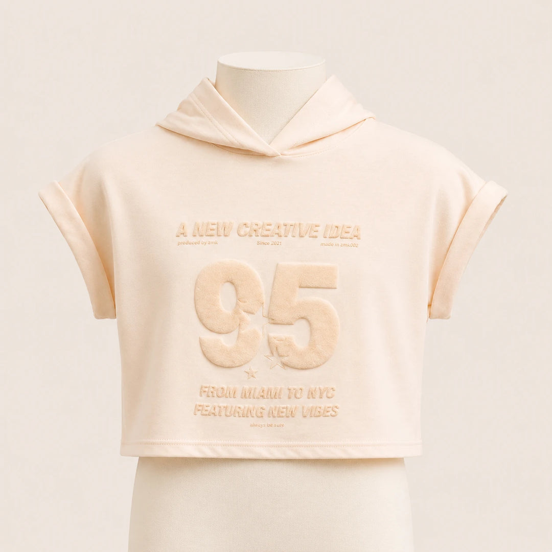 Girls 95 Graphic Hooded T-Shirt
