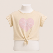 Girls Heart Tie-Front T-Shirt