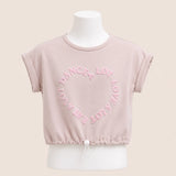 Girls Heart Graphic T-Shirt