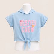Girls Besties Crew Hooded T-Shirt