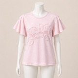 Flutter Sleeve Text Top