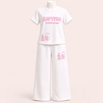 Load image into Gallery viewer, Girls Graphic T-Shirt &amp; Wide Leg Pants Set