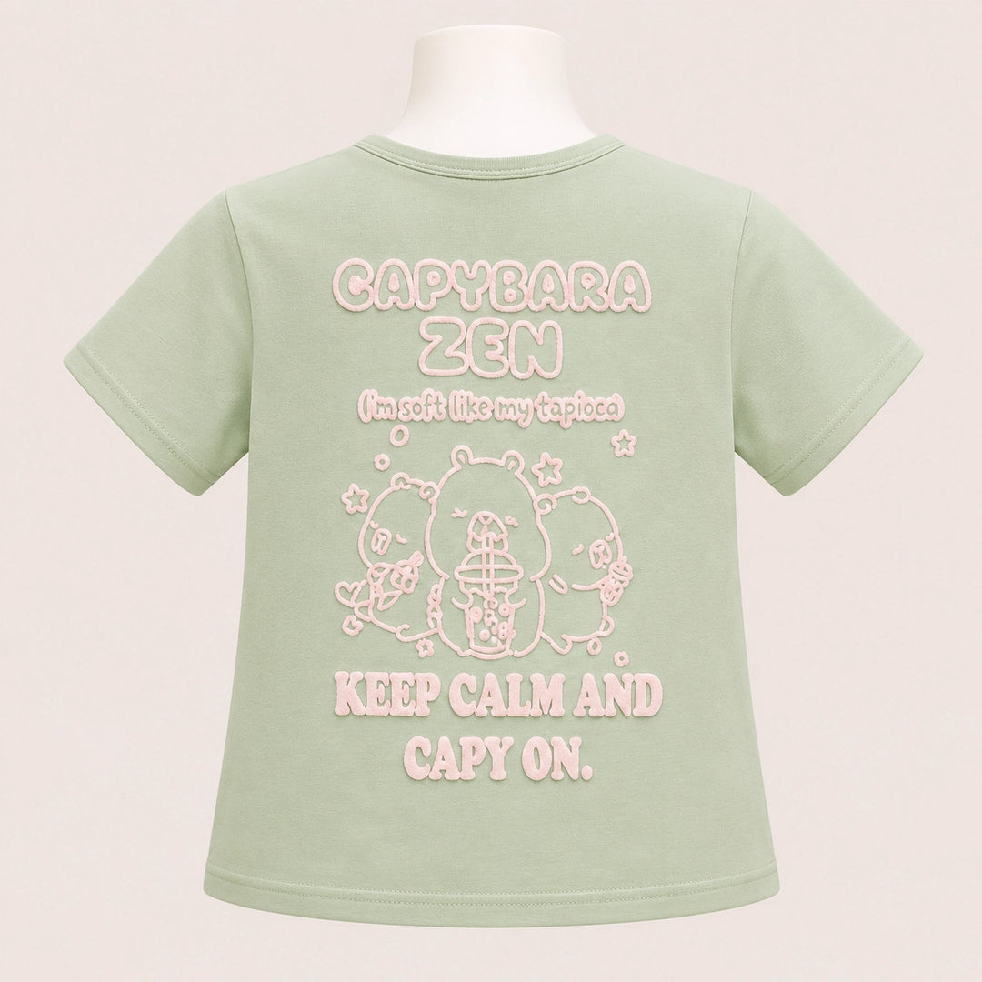 Girls Graphic T-Shirt & Wide Leg Pants Set