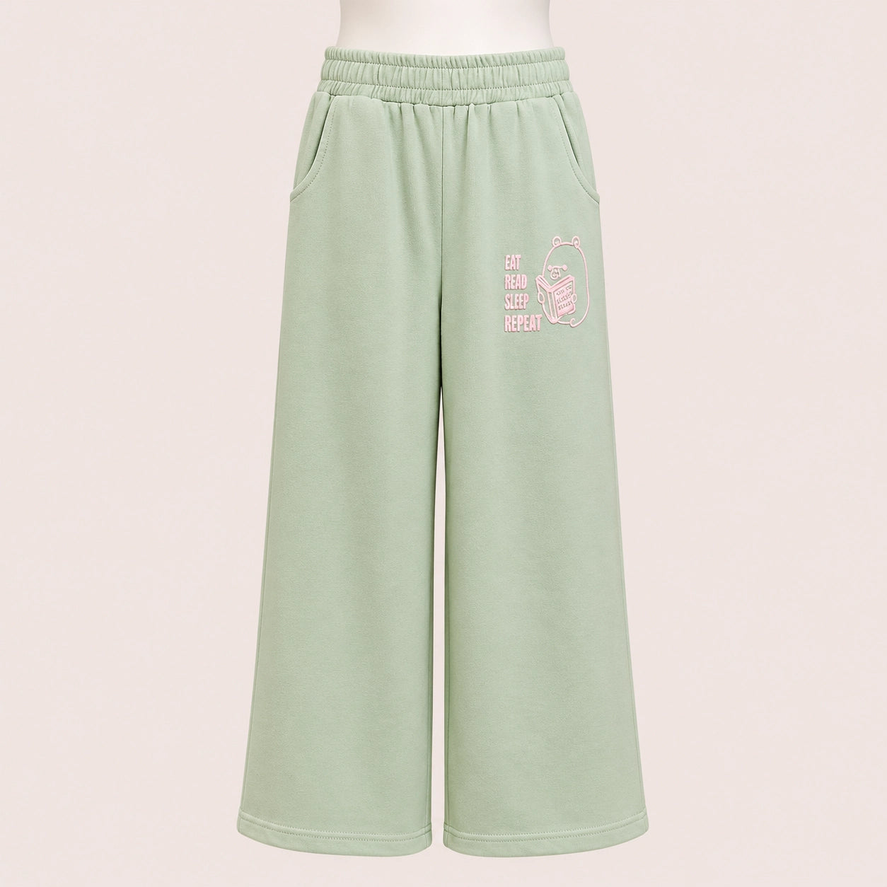 Girls Graphic T-Shirt & Wide Leg Pants Set