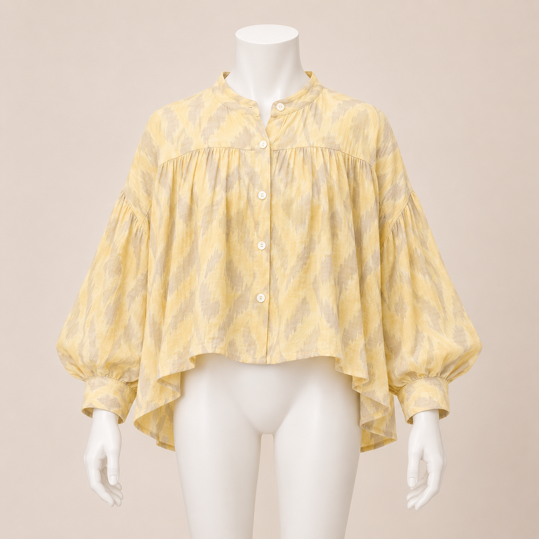 Wild Print Tie Shirt