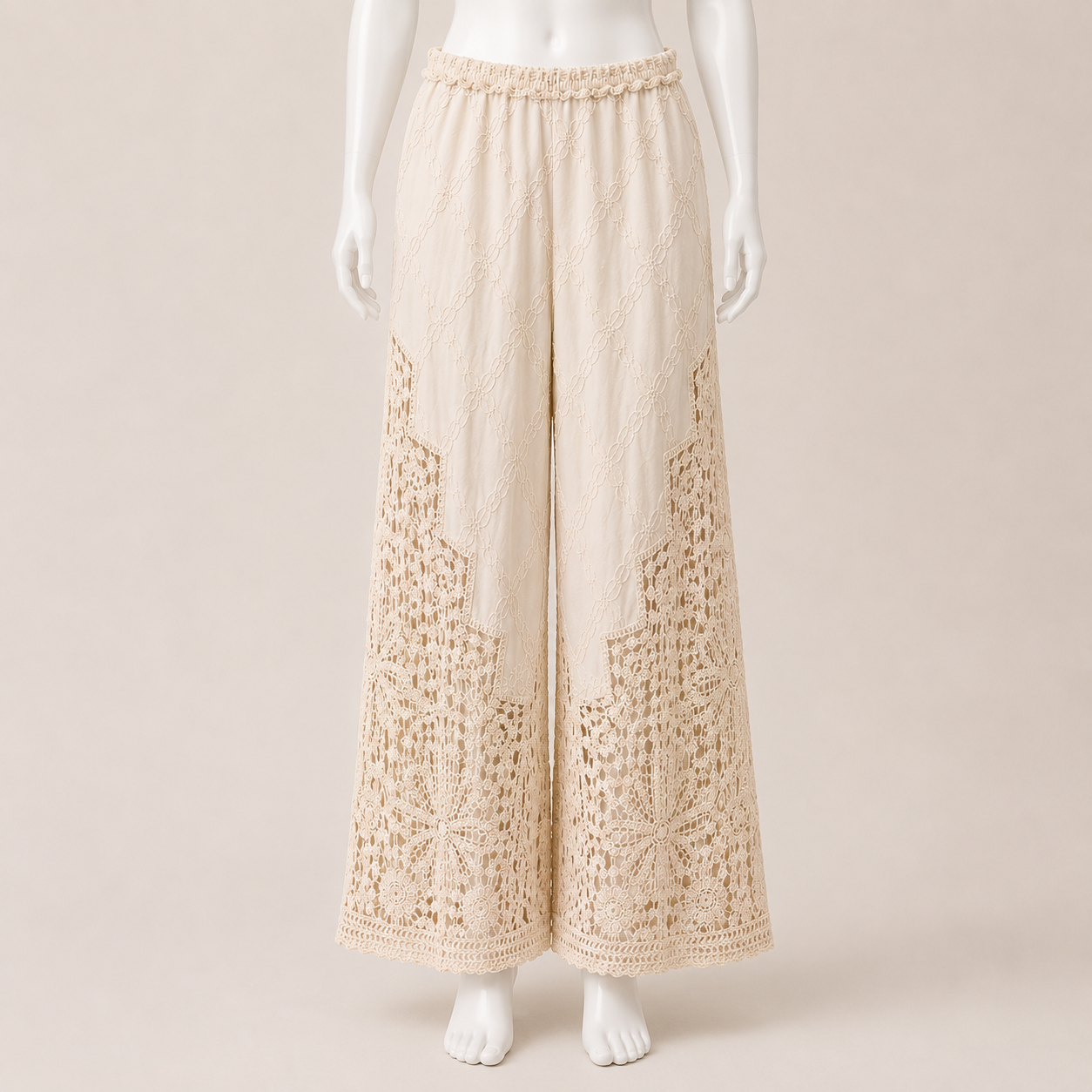Women Guipure and Voile Pants