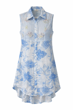 Load image into Gallery viewer, Sleeveless Embellished Shirt Dress
