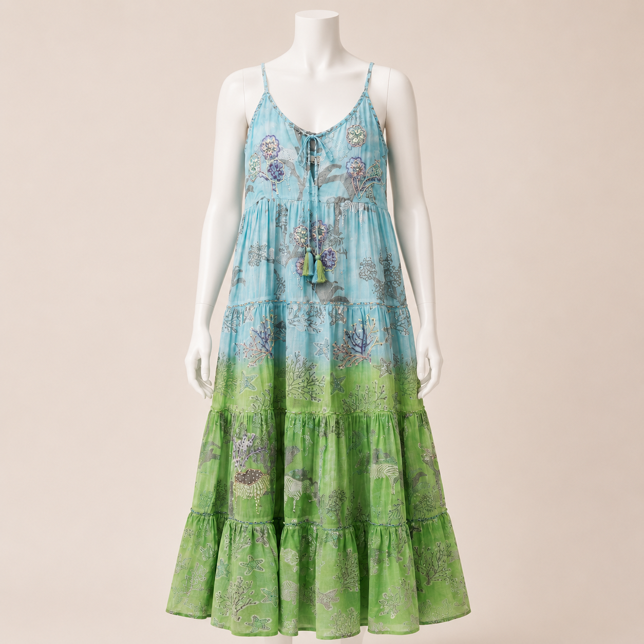 Gradient Strap Dress