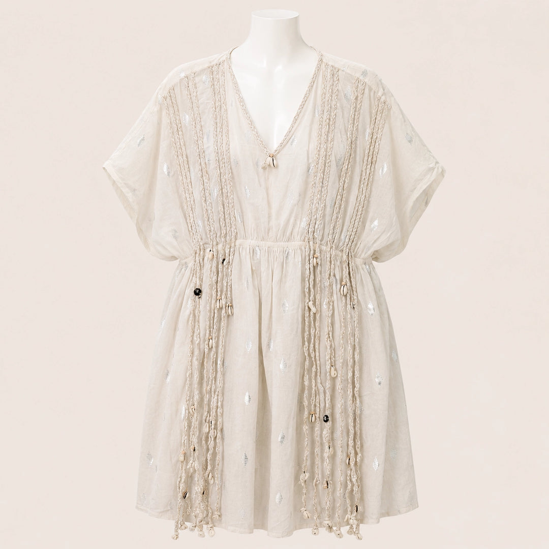 Women Tassel Detail Mini Dress
