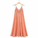 Load image into Gallery viewer, Embroidered Strap Maxi Dress