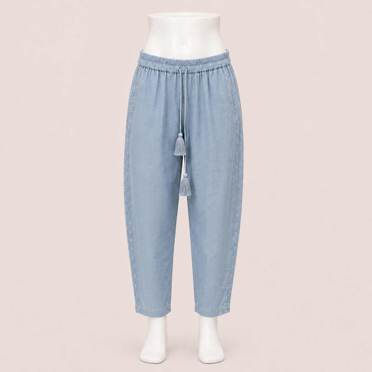 Drawstring Tapered Pants