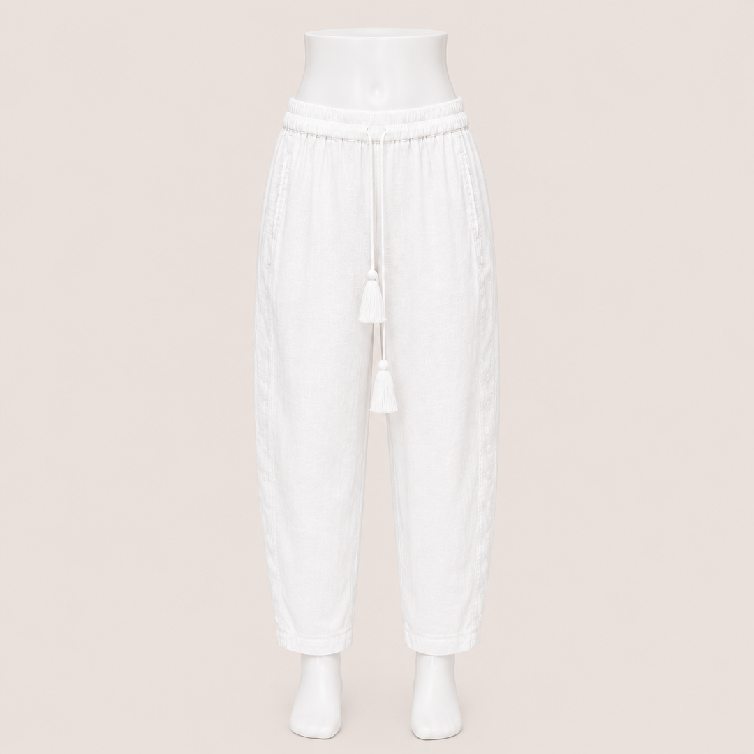 Women Drawstring Tapered Pants