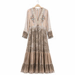 Load image into Gallery viewer, Tiered Embellished Maxi Dress