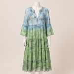 Load image into Gallery viewer, Floral Tiered V-Neck Dress