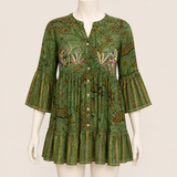 Women Shimmer Tiered Mini Dress