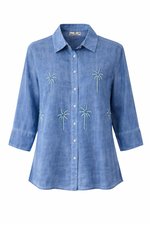 Load image into Gallery viewer, Embroidered Short Shirt Blouse