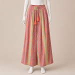 Load image into Gallery viewer, Women Shimmer Striped Wide Leg Pants
