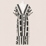 Load image into Gallery viewer, Women Printed Short Sleeve Maxi Dress