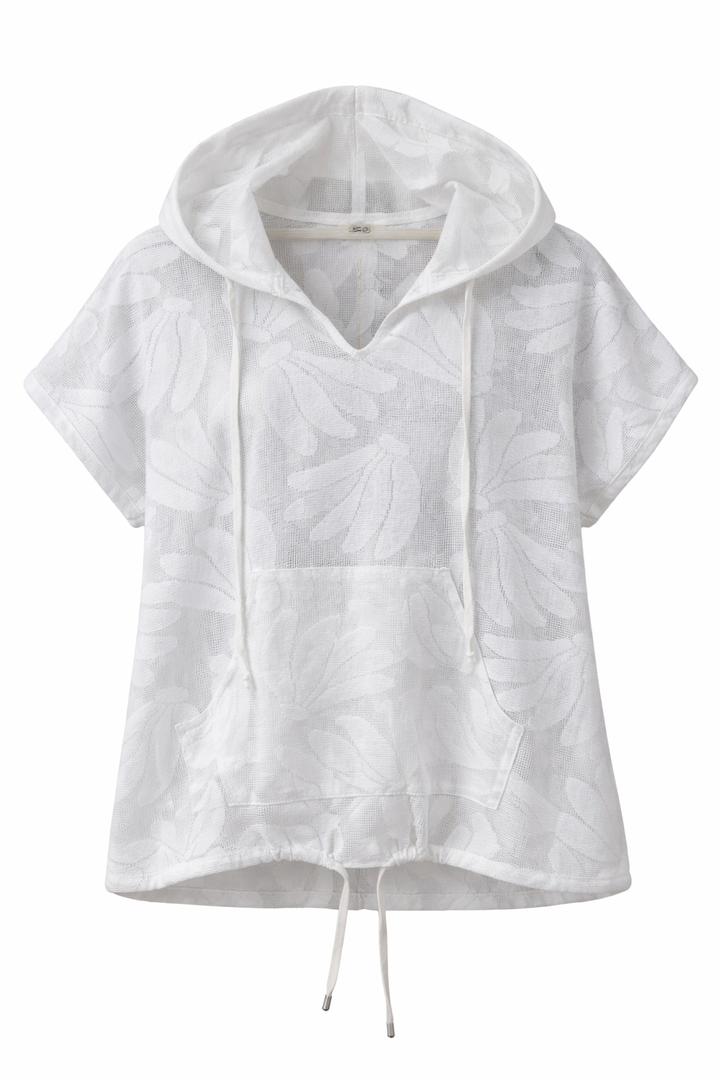 Hooded Short Sleeve Top