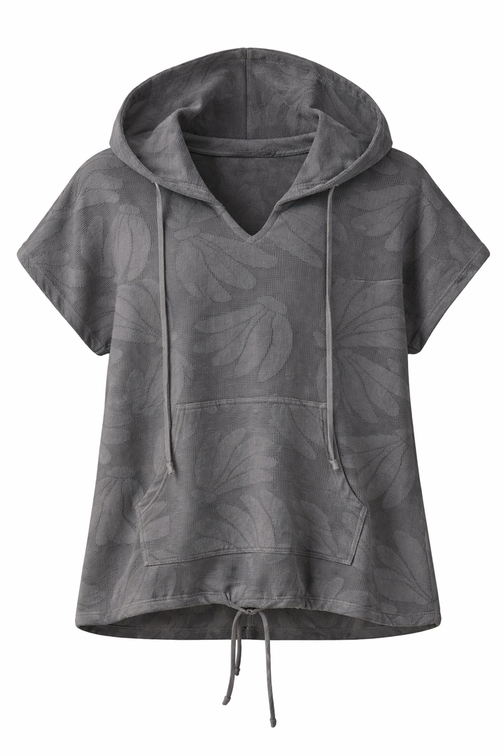 Hooded Short Sleeve Top
