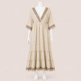 Tiered Detailed Midi Dress