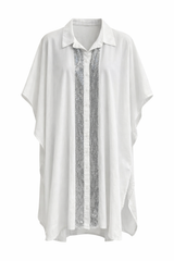 Contrast Panel Oversized Shirt