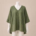 Load image into Gallery viewer, Floral Detail Loose Top
