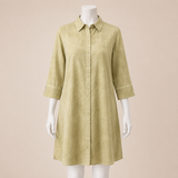 Back Palm Shirt Dress