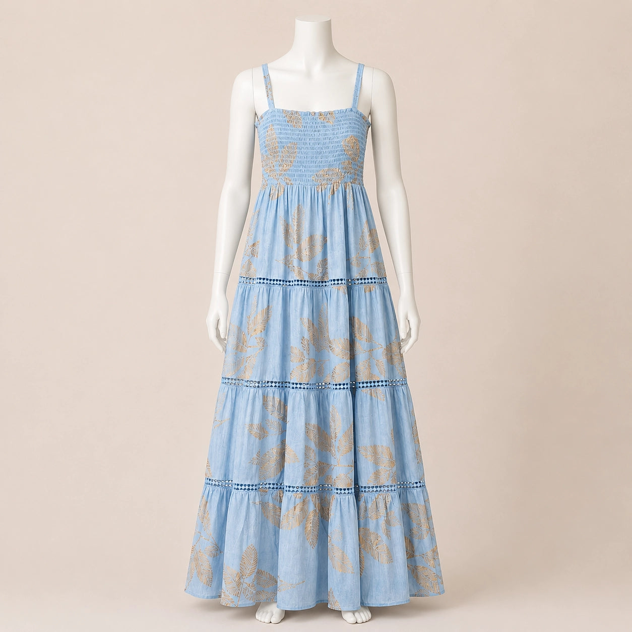 Women Printed Strap Maxi Dress