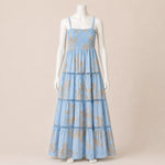 Load image into Gallery viewer, Women Printed Strap Maxi Dress