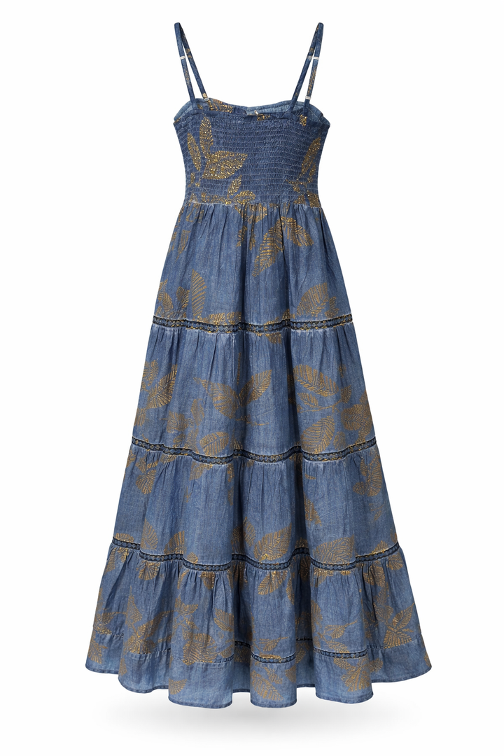 Women Printed Strap Maxi Dress
