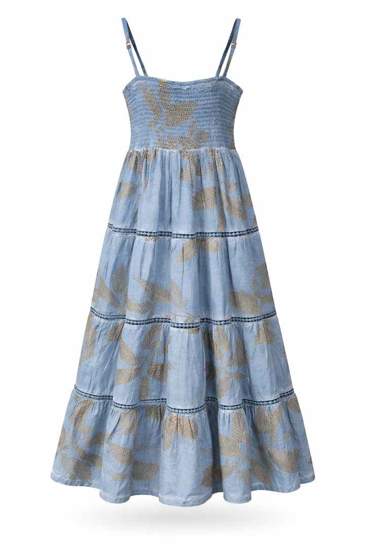 Women Printed Strap Maxi Dress