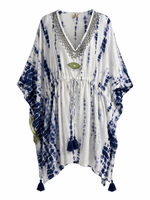 Load image into Gallery viewer, Tie Dye Kaftan Top with Tassel Detail