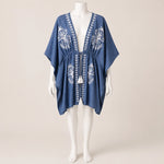 Load image into Gallery viewer, Embroidered Poncho Cover Up