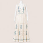 Load image into Gallery viewer, Women Embroidered Sleeveless Tiered Maxi Dress