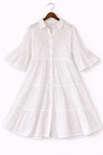 Load image into Gallery viewer, Tiered Embroidered Dress