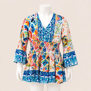 Kids Printed Smocked Mini Dress